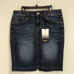 Kensie Jeans Dark Wash Denim Pencil Skirt Size 29